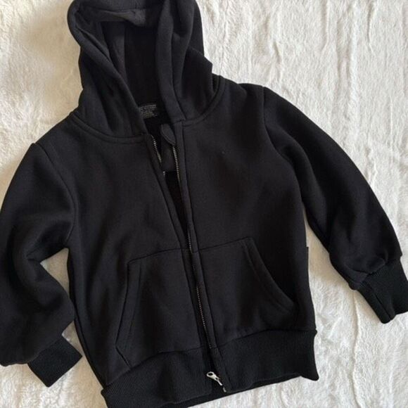 Little Bipsy  Black Classic Hoodie Size 3T 4T - Picture 1 of 5